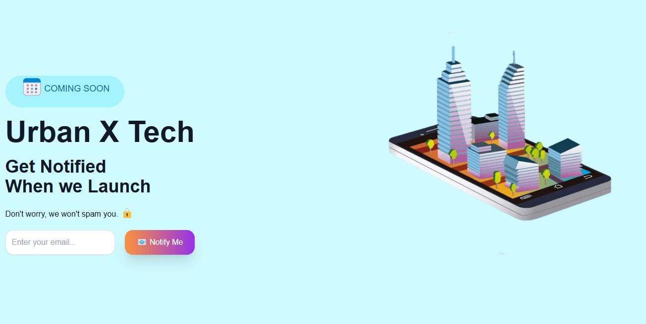 Next.js Urban X Tech Website